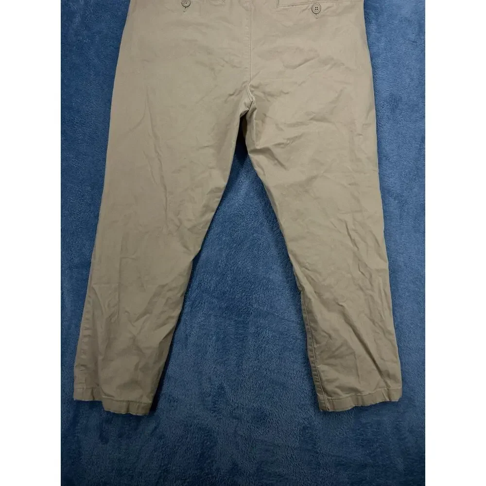 H&M L.O.G.G Mens 32x26 Skinny Fit Stretch Cuffed Chino Pants Brown